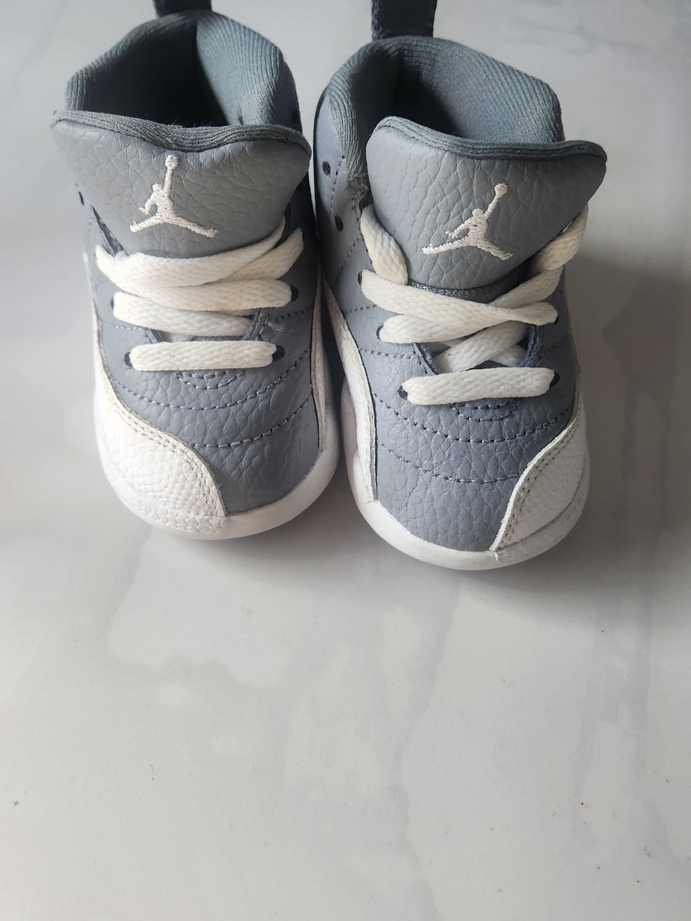toddler Jordan 12 Retro TD Stealth White Cool Grey